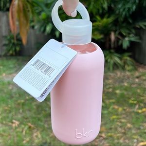 bkr Bunny Little 500ml Glass Water Bottle Rare Pink BNWT
